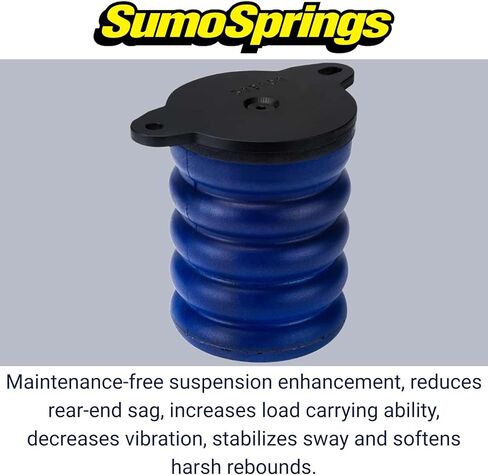 سوبر سبرينجس SSR-402-40 | SumoSprings خلفي لسيارة جيب شيروكي XJ | زوج يسار/يمين | سعة 1000 (رطل) عند ضغط 50% | صُنع في الولايات المتحدة الأمريكية، أزرق in Kuwait
