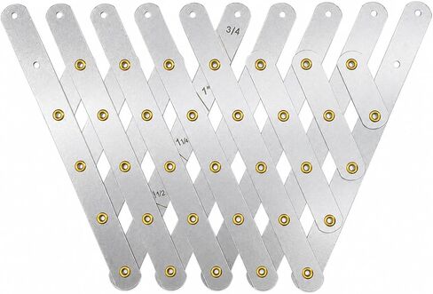 Rivet Fan Spacer Tool｜Stainless Steel Rivet Spacer Tool with 10 Hole Layout｜for Rivet Hole Marking, Spacing, Drilling in Kuwait