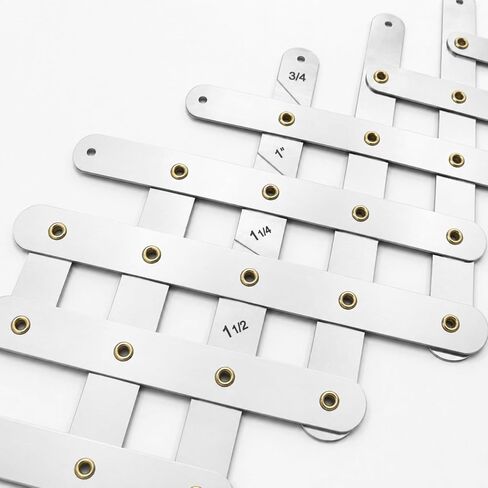 Rivet Fan Spacer Tool｜Stainless Steel Rivet Spacer Tool with 10 Hole Layout｜for Rivet Hole Marking, Spacing, Drilling in Kuwait