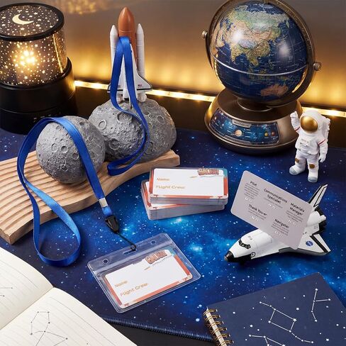 50 Sets 2026 VBS Name Tags Kit Galaxy Theme with Lanyard & Waterproof Card Holder, Writeable Name Badges for Church, Vacation Bible School, Summer Camp, and Group Activities in Kuwait
