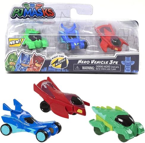 UPD PJ Masks Night Time Micros Hero Vehicle 3pk في النافذة in Kuwait