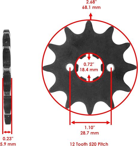 Caltric Drive Chain & Sprocket Kit Compatible with Kawasaki KX125 1985 1986 1987 1988 1989 in Kuwait