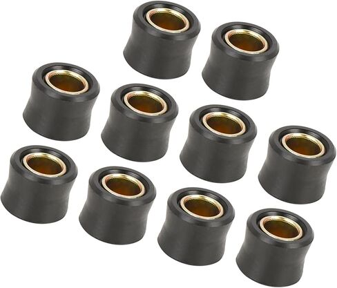 10pcs Motorcycle 12mm Inner Dia Rear Shock Absorber Cushion Rubber Ring Shock Absorber Bushing Durable Material in Kuwait