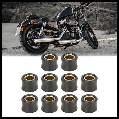 10pcs Motorcycle 12mm Inner Dia Rear Shock Absorber Cushion Rubber Ring Shock Absorber Bushing Durable Material in Kuwait
