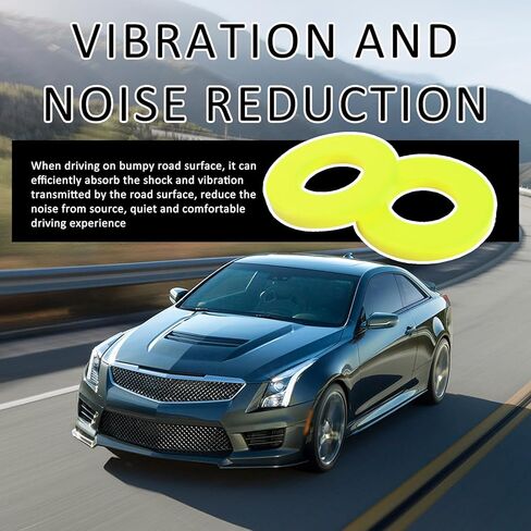 2PCS Silencer Shock Bushings Heavy Duty,Soundproof Car Shock Absorber Bushings for Vibration and Noise Reduction,Universal Suspension Bushing Car Accessories in Kuwait