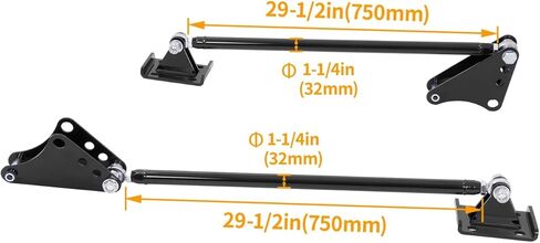Black Steel Traction Tie Bar Repair Kit - for Chevrolet Silverado 1500 1999-2016 Pickup Replacement Parts & Accessories - Traction Tie Bars with Hardware in Kuwait