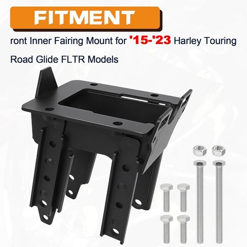 Black Front Inner Fairing Mount Support Inner Bracket for Harley Road Glide FLTR 2015-2023 Models in Kuwait