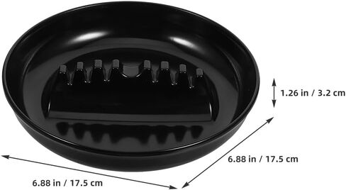 CHILDWEET Car Ashtray with 7 Slots Round Plastic Automotive Ash Holder for Cigarettes Portable Interior Accessory 6.88X6.88X1.25 Inch Set of 2 in Kuwait