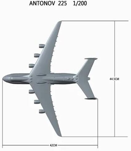 Miniature Scale 1 200 for Ukraine An225 Resin Diecast Plane Aircraft Model Toy Airplane Collection Souvenir Flying Toy Game Kits in Kuwait