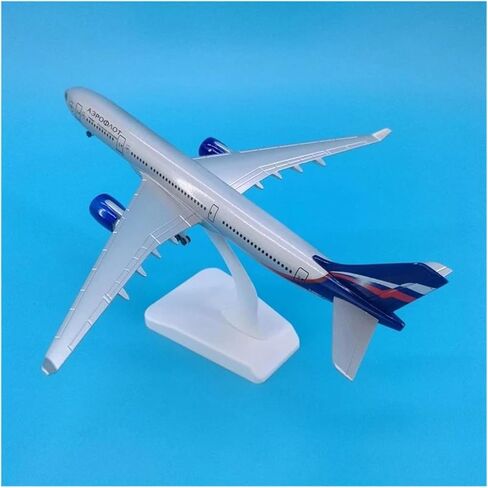 Miniature Scale 20cm for Aeroflot Russian Aircraft Model A330 Diecast Metal Airplanes with Landing Gears Wheels Flying Toy Game Kits in Kuwait