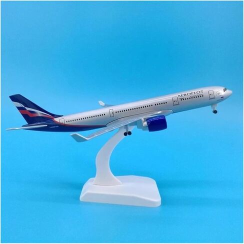 Miniature Scale 20cm for Aeroflot Russian Aircraft Model A330 Diecast Metal Airplanes with Landing Gears Wheels Flying Toy Game Kits in Kuwait