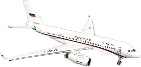 مقياس مصغر 1/400 للحكومة الروسية طائرة الأعمال Tu204-300 نموذج طائرة الركاب سبيكة طائرة ثابتة لعبة لعبة أطقم in Kuwait