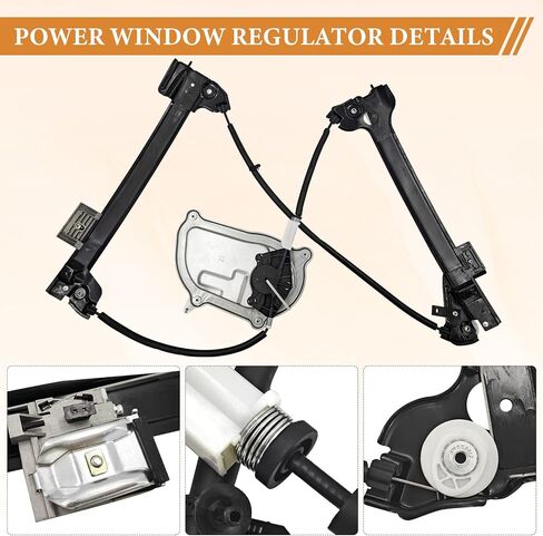 Front Left Side Door Power Window Regulator Replacement for Volkswagen Beetle Convertible 2003 2004 2005 2006 2007 2008 2009 2010 1Y0837461F 1Y0837461B in Kuwait