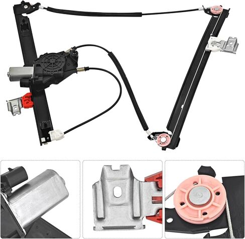 Rear Right Window Regulator w/Motor Compatible with Maserati Quattroporte M139 2003-2012 Replace# 84934400, 66945400 in Kuwait