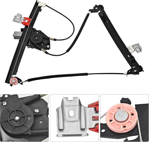 Rear Right Window Regulator w/Motor Compatible with Maserati Quattroporte M139 2003-2012 Replace# 84934400, 66945400 in Kuwait