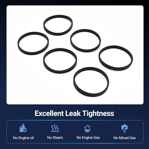 6PCS Intake Manifold Gasket Set Compatible with BMW N52 N54 E60 E70 E90 E92 128i 135i 325i 328i 330i 435i 525i 530i 640i 650i 740Li M2 M5 M6 X1 X3 X4 X5 X6 Z4 Replaces 11617547242 037-6192 in Kuwait