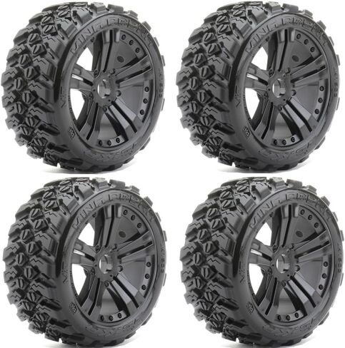 إطارات Powerhobby 1/8 Buggy King Cobra بحزام مثبتة بعجلات مخلبية مقاس 17 مم (4) in Kuwait
