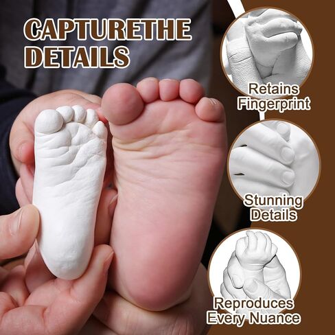Muopay Hand Casting Kit, Anniversary Couples Gifts Casting Kit, Bridal Shower,Hand Mold Kit Couple with Base, Wedding Gifts Plaster Hand Mold Casting Kits, Couple 1 Year Anniversary in Kuwait