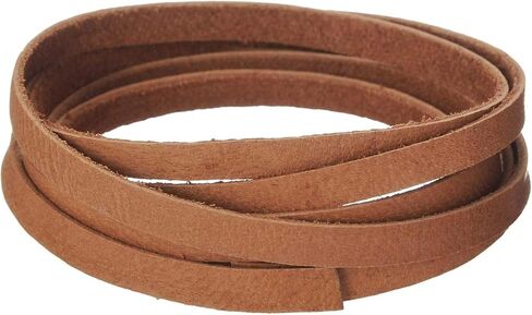 Deerskin Lace, 3/16" x 50', Saddle Tan in Kuwait