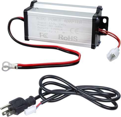 110V to 12V Diesel Air Heater Power Supply Adapter for 5KW / 8KW All-in-One Diesel Air Heater, 300W 25A AC to DC Transformer with Safety Protection, Suitable for RV, RV and Garage Heating System in Kuwait