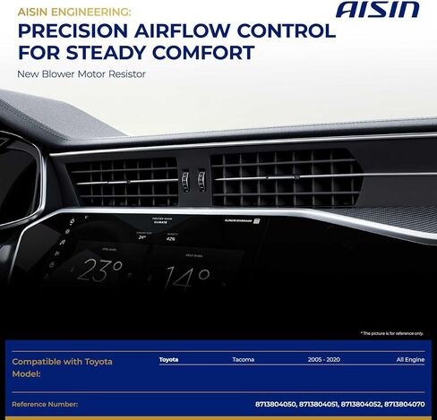 AISIN AFTERMARKET BMRT-00333 HVAC Blower Motor Resistor Kit - Compatible with Toyota Tacoma 2005-2020 in Kuwait