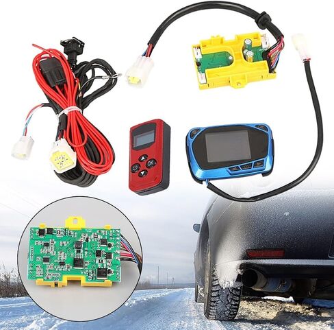 Diesel Heater Motherboard Kit with LCD Control Switch and Remote For 5-8KW 12V, ABS Car Air Parking Heater Parts for Truck, RV, Bus or Boat Heating System Replacement in Kuwait