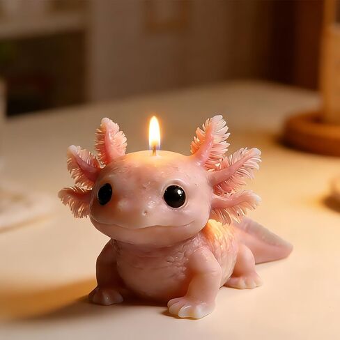 Axolotl Candle Mold, 3D Cute Animal Shape Silicone Molds for Candle Making, Resin Casting Molds for DIY Epoxy Resin Craft, Aromatherapy, Birthday Gifts, Plaster Ornament & Garden Home Decoration in Kuwait