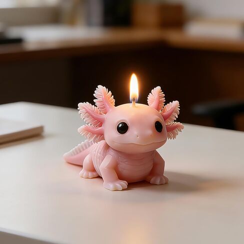 Axolotl Candle Mold, 3D Cute Animal Shape Silicone Molds for Candle Making, Resin Casting Molds for DIY Epoxy Resin Craft, Aromatherapy, Birthday Gifts, Plaster Ornament & Garden Home Decoration in Kuwait