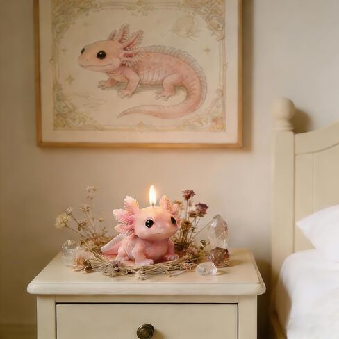 Axolotl Candle Mold, 3D Cute Animal Shape Silicone Molds for Candle Making, Resin Casting Molds for DIY Epoxy Resin Craft, Aromatherapy, Birthday Gifts, Plaster Ornament & Garden Home Decoration in Kuwait