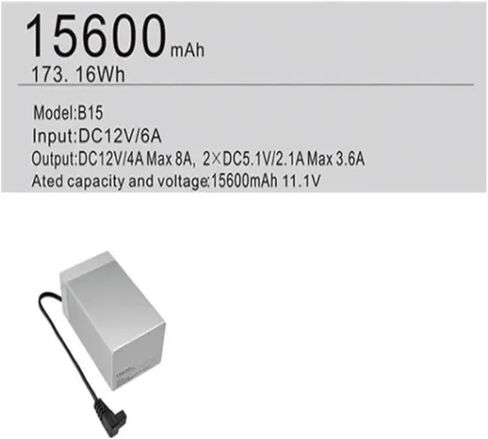 بطارية ليثيوم محمولة بقدرة 15600 مللي أمبير في الساعة DC12V/4A MAX8A، متوافقة مع بنك الطاقة الخارجي Alpicool للمنزل والسيارة والثلاجة الخارجية in Kuwait
