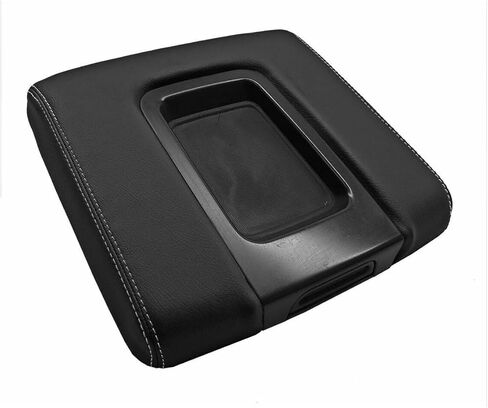 Console Lid Bench Armrest Cover Leather Sub Gray Stitch Front Center for Chevy for Suburban 2015-2020 1pc CHE-SUB-1420 (Cover Solely, No Hardware Included) in Kuwait