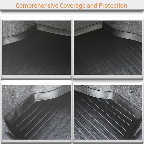 AOMSAZTO Cargo Liner مناسب لـ 2013-2017 Honda Accord Gasoline - بساط صندوق السيارة مناسب لجميع الأحوال الجوية، بساط شحن مناسب لصندوق السيارة وملحقات Accord باللون الأسود in Kuwait