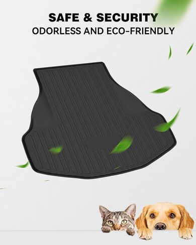 AOMSAZTO Cargo Liner مناسب لـ 2013-2017 Honda Accord Gasoline - بساط صندوق السيارة مناسب لجميع الأحوال الجوية، بساط شحن مناسب لصندوق السيارة وملحقات Accord باللون الأسود in Kuwait