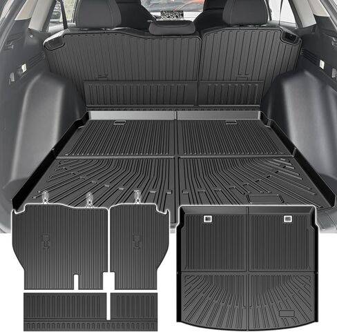 CRV Cargo mat - Trunk Mat for Honda CRV (Include Hybrid) 2023-2026, All Weather Trunk Mat & Backrest Mat for CRV Accessories, Heavy Duty Rubber Mats, Car Accessories in Kuwait