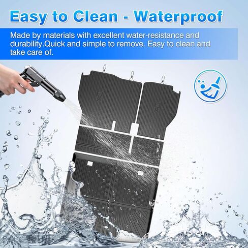 CRV Cargo mat - Trunk Mat for Honda CRV (Include Hybrid) 2023-2026, All Weather Trunk Mat & Backrest Mat for CRV Accessories, Heavy Duty Rubber Mats, Car Accessories in Kuwait