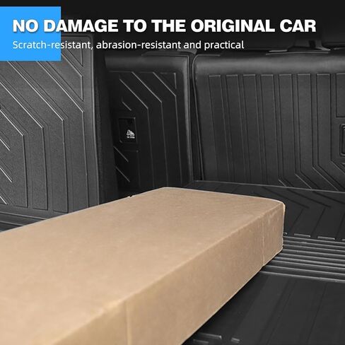 TTX LIGHTING Cargo Mat & Backrest Mat for Ford Expedition 2018-2024 (Not for Max Model), Custom Fit Trunk Liner and 3rd Row Seat Back Cover All Weather Car Accessories in Kuwait