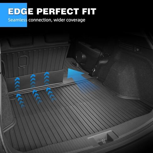 TTX LIGHTING Cargo Mat & Backrest Mat for Ford Expedition 2018-2024 (Not for Max Model), Custom Fit Trunk Liner and 3rd Row Seat Back Cover All Weather Car Accessories in Kuwait