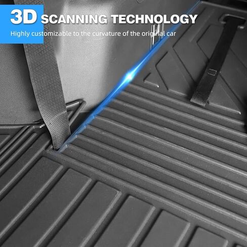 TTX LIGHTING Cargo Mat & Backrest Mat for Ford Expedition 2018-2024 (Not for Max Model), Custom Fit Trunk Liner and 3rd Row Seat Back Cover All Weather Car Accessories in Kuwait