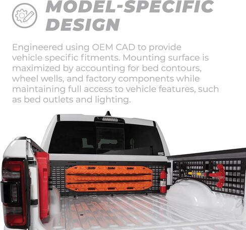 طقم لوحة MOLLE لسائق الشاحنة من Putco، الركاب، الجزء الأمامي - يناسب سرير Ford Ranger 2019-2023 مقاس 5'1'' in Kuwait