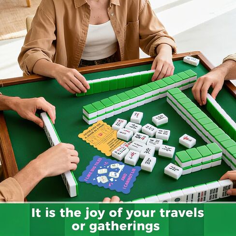 4 Pcs Color Mahjong Shuffler Cards, Mahjong Tile Mixer Shufflers for Mixing and Shuffling Tiles, Funny Sayings Mahjong Accessories Gifts for Lovers Games Family Games in Saudi Arabia