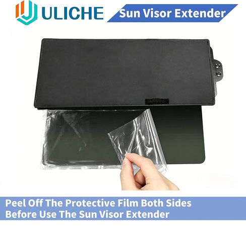 Polarized Car Sun Visor Extender with PC Lens&Side Sunshade, UV400 Anti-Glare Windshield Visor Attachment for Safe Driving,Sun Blocker Protect from Glare，UV Rays,Universal for Most Cars (Driver Side) in Kuwait