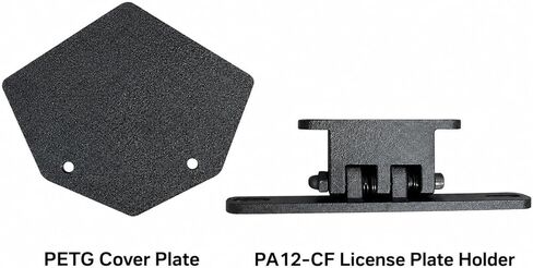 Fender Eliminator Kit compatible with BMW S1000RR 2018-2026, PETG Cover Plate and PA12-CF Carbon Fiber Nylon License Plate Holder in Kuwait