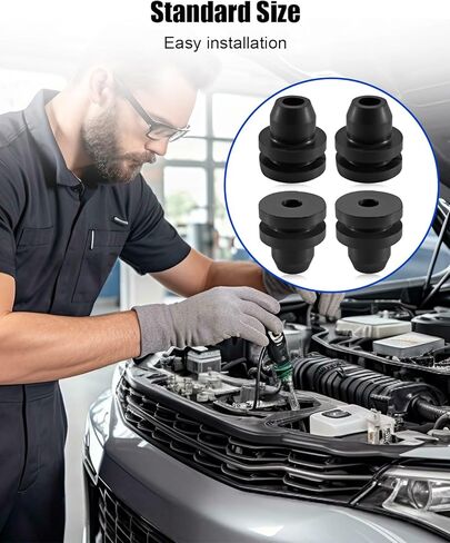 4Pcs Upper Lower Rubber Cushion Bushing Radiator Mount Insulator Fit for Nissan Xterra Frontier Pathfinder Maxima 350Z Infiniti EX35 FX35 FX45 FX50 QX70 QX50 FX50 EX37, Replace 21508-4P000 in Kuwait