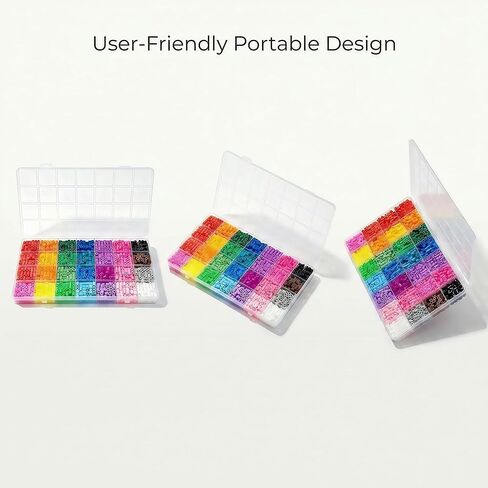 28 Colors 5mm Fuse Beads Kit，2200PCS Melty Beads DIY Craft Supplies for Art Creation and Handmade Projects in Kuwait
