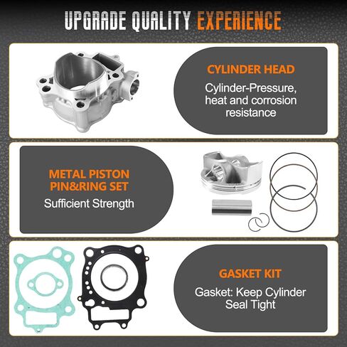 Φ78mm CRF250R Cylinder Piston Gasket Top End Rebuild Kit for Hon-da CRF 250 R 2004 2005 2006 2007 CRF 250 X 2004-2017, Replace 12100-KRN-672 in Kuwait