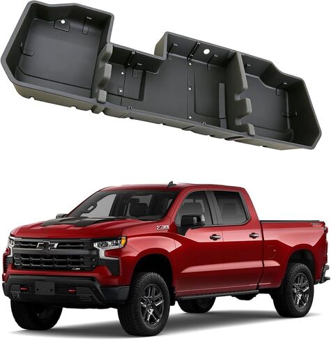 Under Seat Storage Box Fit for 2019-2026 Chevy Silverado/GMC Sierra 1500, 2020-2026 Silverado/Sierra 2500HD/3500HD, Double Cab & Crew Cab Underseat Organizer Accessories in Kuwait