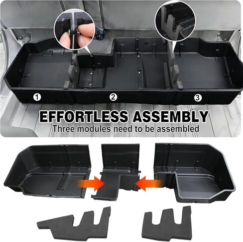 Under Seat Storage Box Fit for 2019-2026 Chevy Silverado/GMC Sierra 1500, 2020-2026 Silverado/Sierra 2500HD/3500HD, Double Cab & Crew Cab Underseat Organizer Accessories in Kuwait