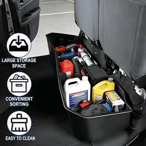 Under Seat Storage Box Fit for 2019-2026 Chevy Silverado/GMC Sierra 1500, 2020-2026 Silverado/Sierra 2500HD/3500HD, Double Cab & Crew Cab Underseat Organizer Accessories in Kuwait