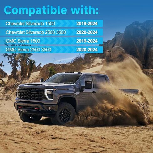 صندوق تخزين تحت المقعد متوافق مع 2019-2024 Chevy Silverado 1500/GMC Sierra 1500، 2020-2024 Chevy Silverado 2500 3500/GMC Sierra 2500 3500، Crew & Double Cab TG-CB5C2278 in Kuwait