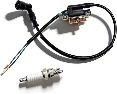 Ignition Coil and A7TC Spark Plug for Coolster 125cc 110cc 90cc 70cc 50cc Taotao DB10 Cheetah Roketa Baja Kazuma Meerkat 50 Falcon 90 Apollo DB21 Chinese Kids ATV Quad 4 Wheeler Dirt Bike Parts in Kuwait